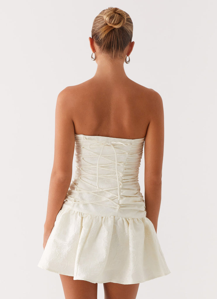 Peppermayo Exclusive Ray Of Light Mini Dress - White - View 5 | Shop Formal Dress