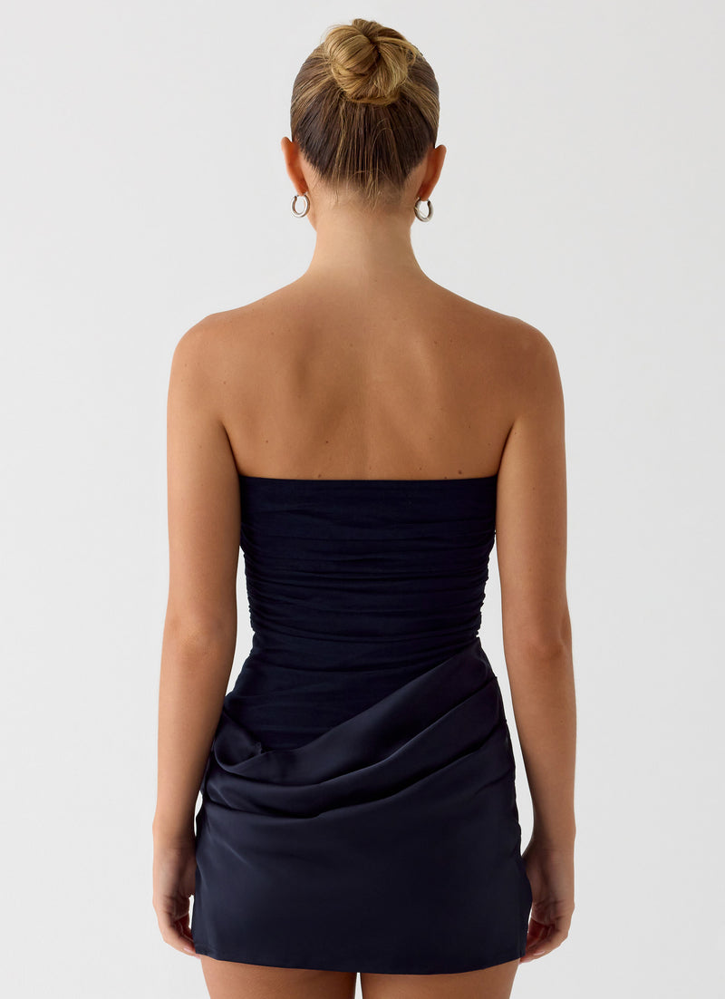 Reach Me Mini Dress - Navy