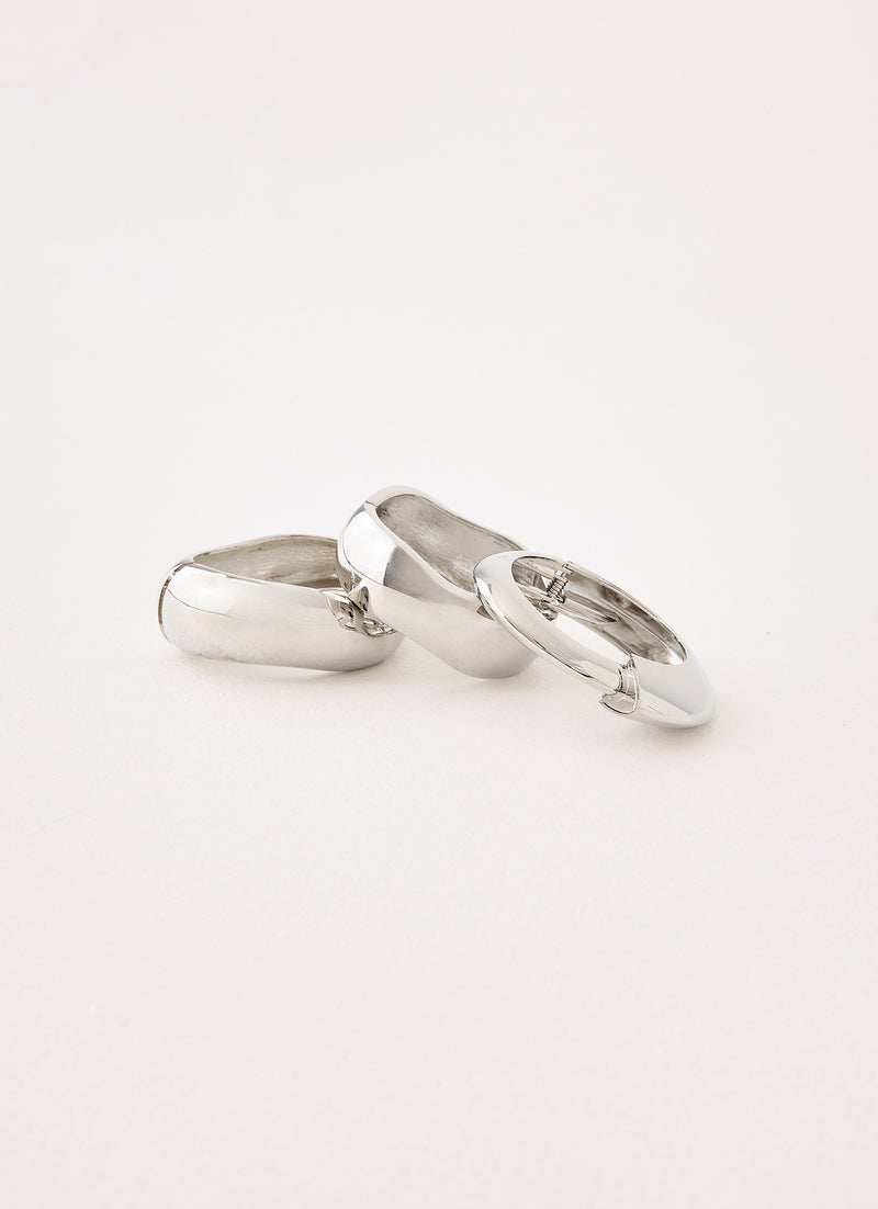 Rule Breaker Bracelets - Silver