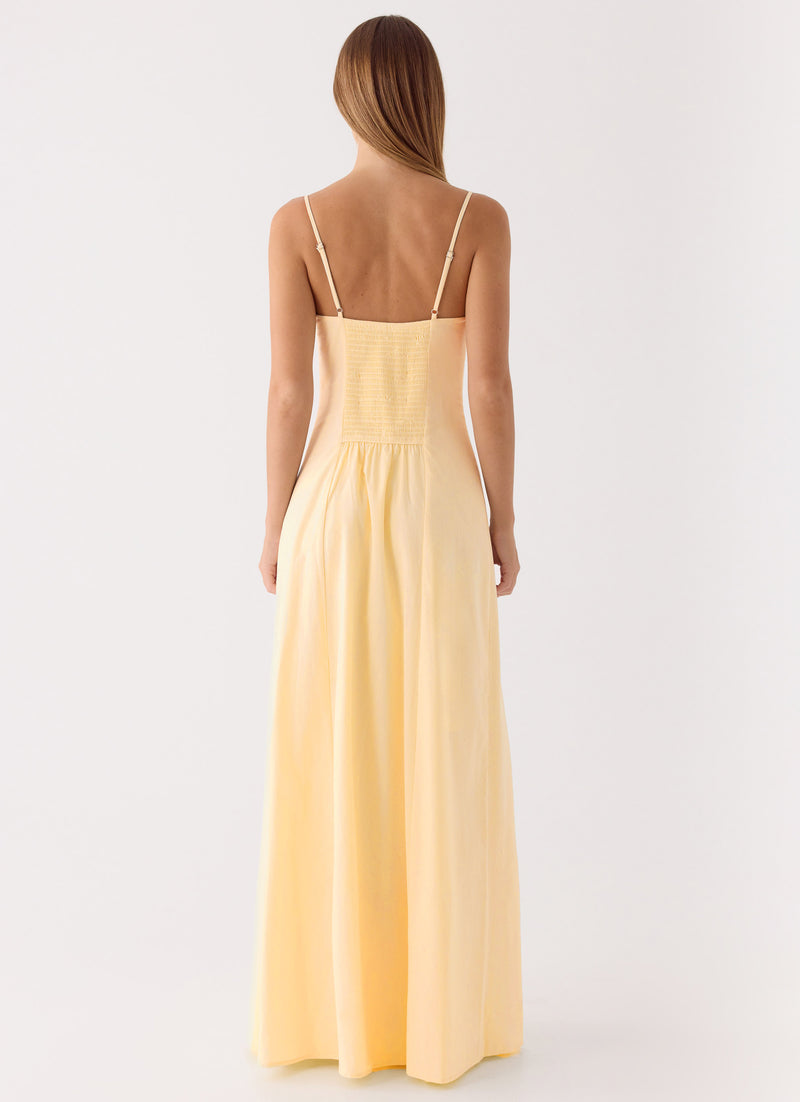 Samah Maxi Dress - Lemon