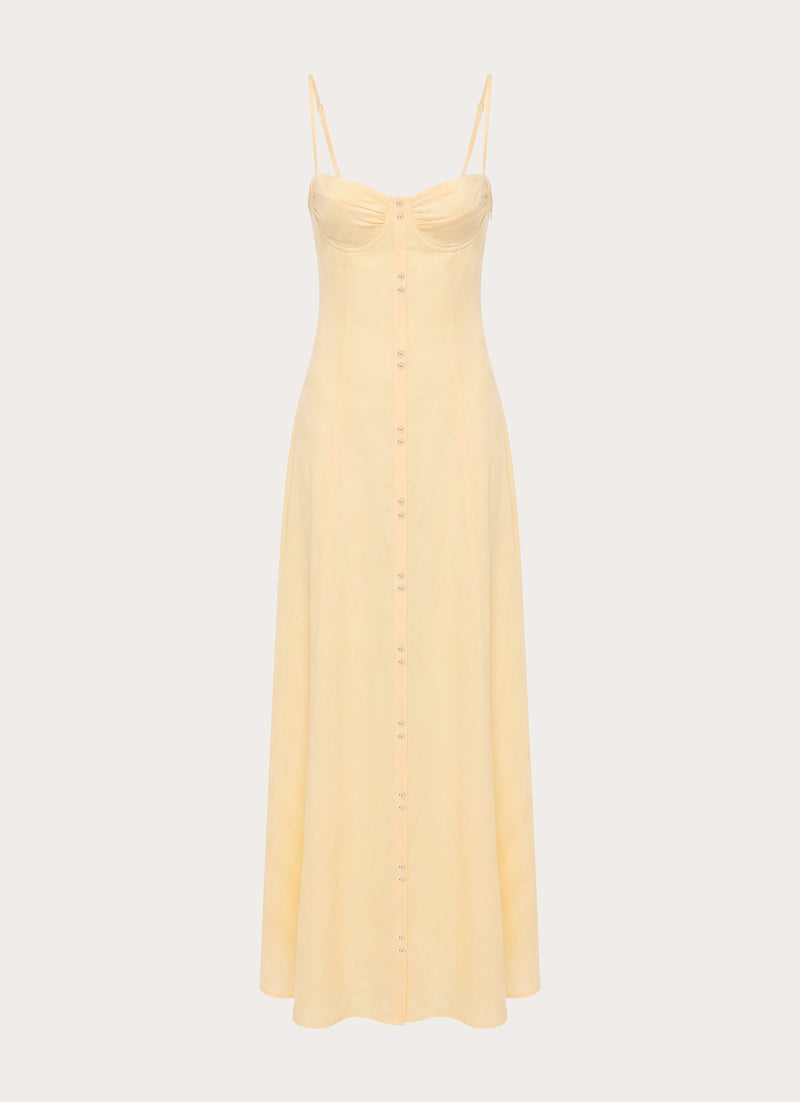 Samah Maxi Dress - Lemon