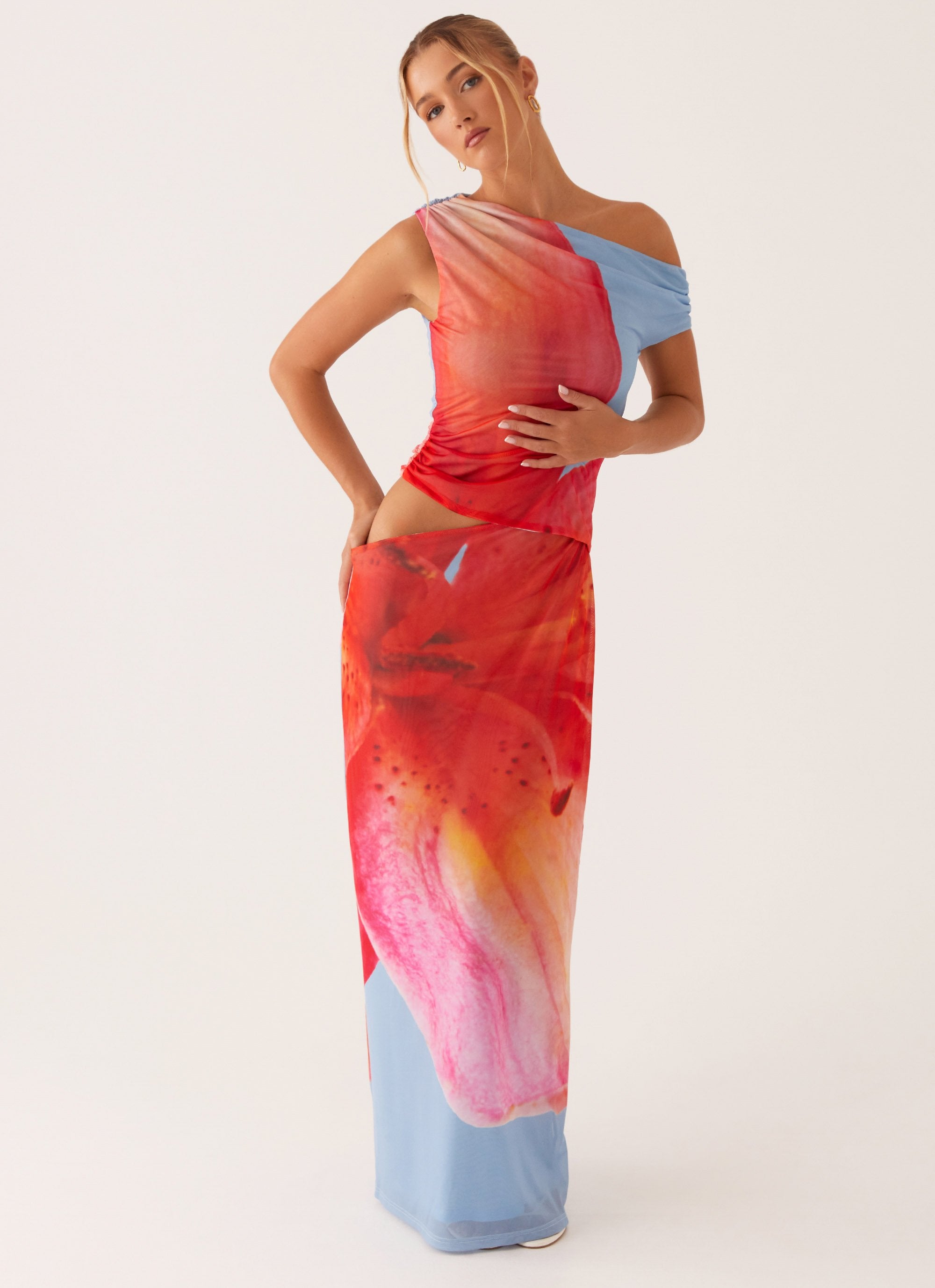 Santa Monica Maxi Dress - Blue Floral Peppermayo Santa Monica Maxi Dress - Blue Floral Peppermayo