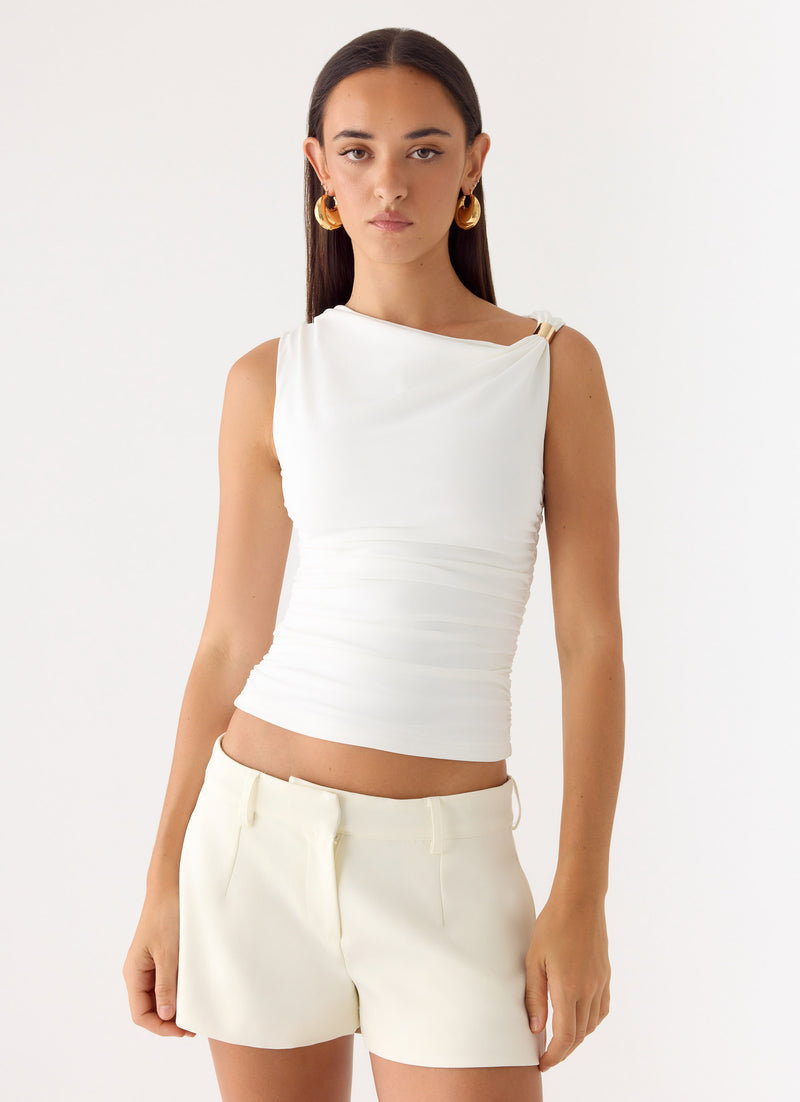Short Notice Top - White