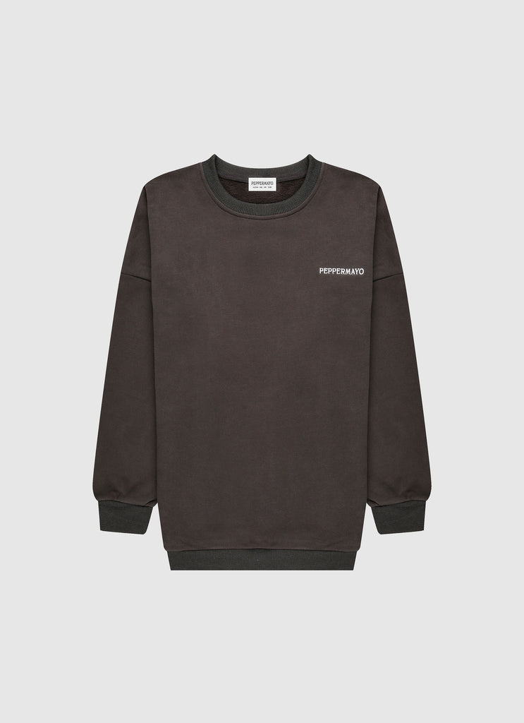 Signature Oversized Sweatshirt - Charcoal
