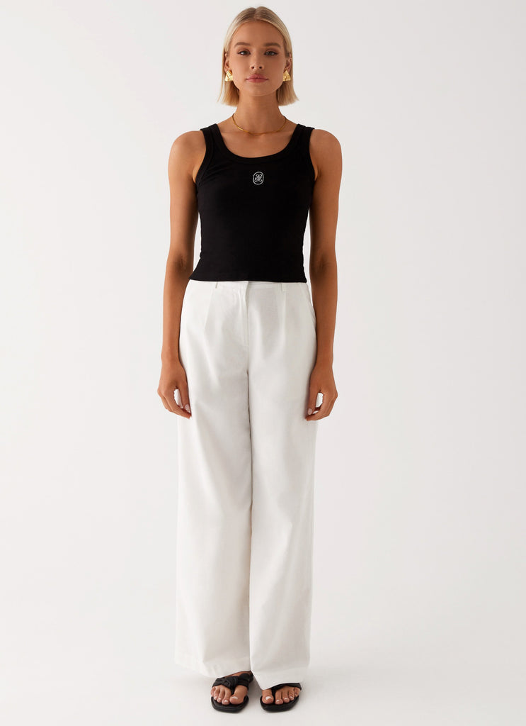 Collective Tops - Peppermayo Exclusive Signature Tank Top - Black third image