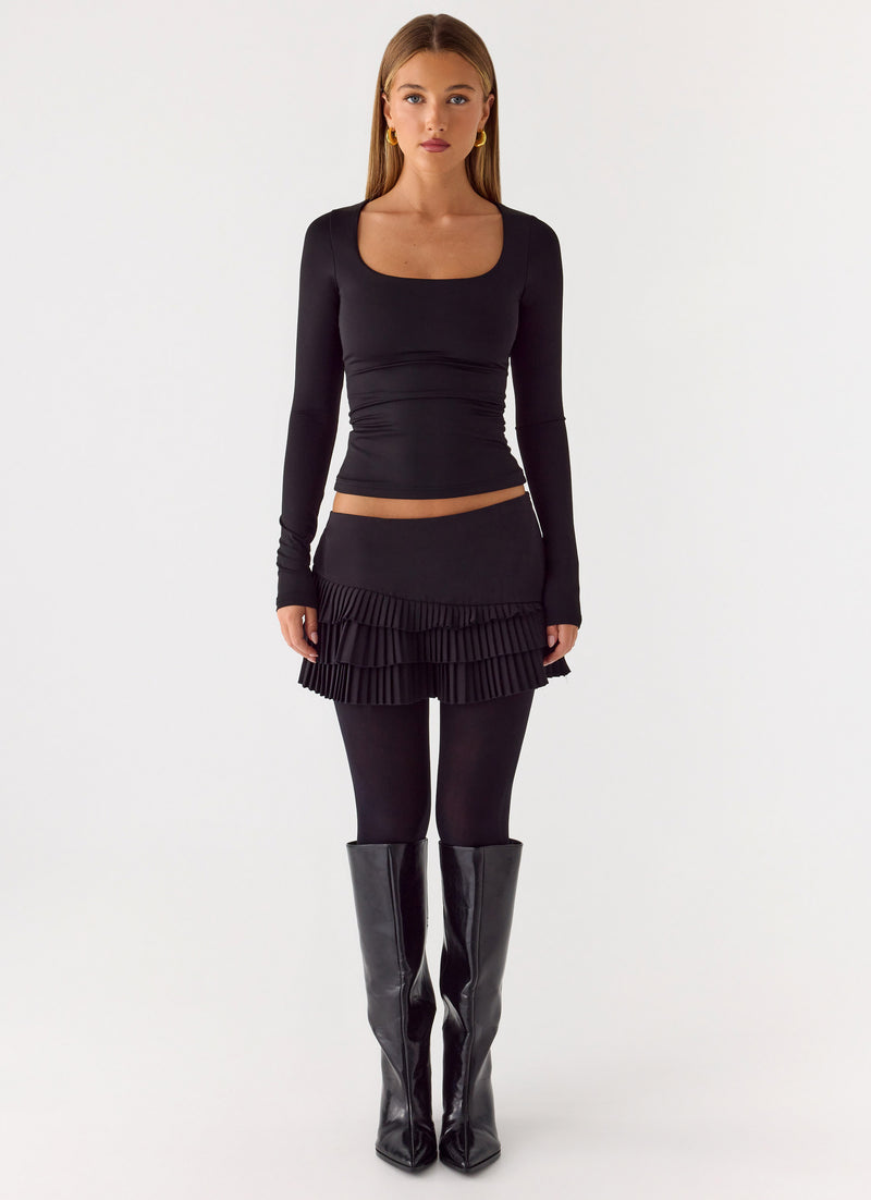 Skyler Mini Skort - Black