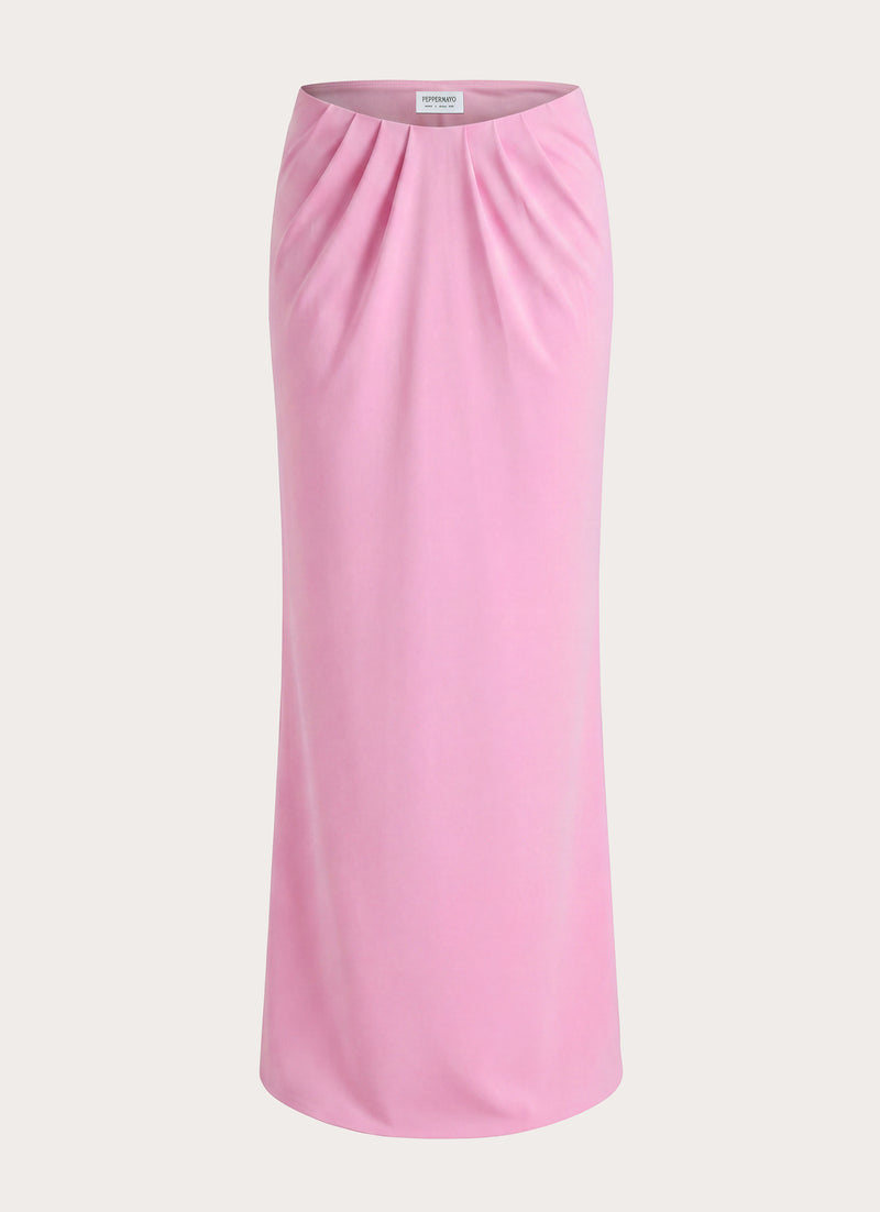 Small Moments Pleated Maxi Skirt - Pink