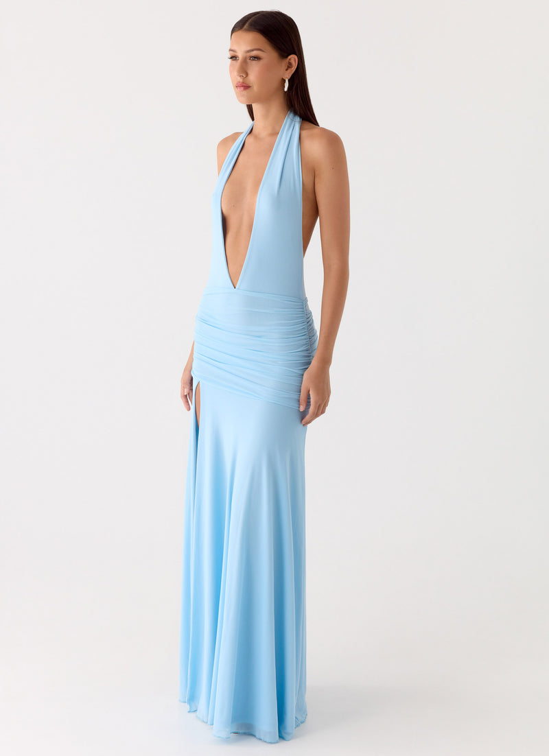 Sorrento Sunsets Maxi Dress - Ice Blue