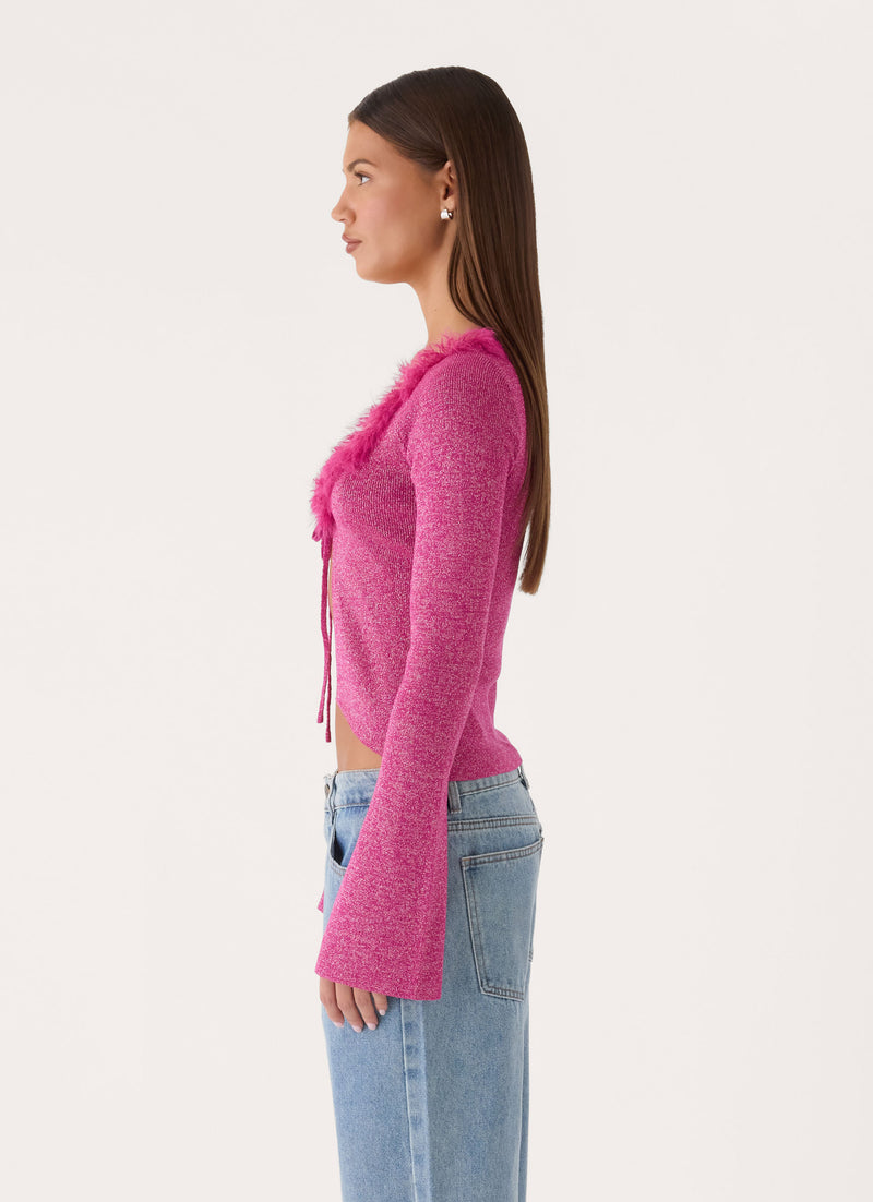 Special Days Long Sleeve Top - Deep Pink