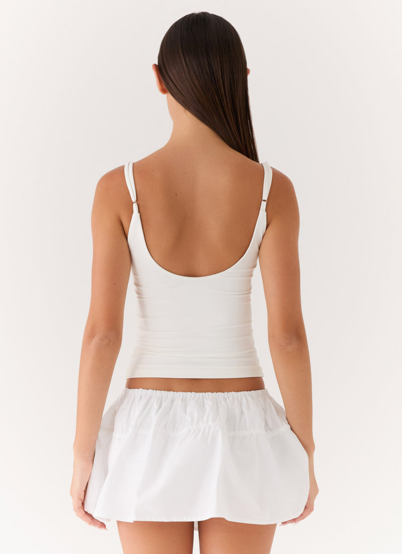 Sugar Talking Mini Skort - White