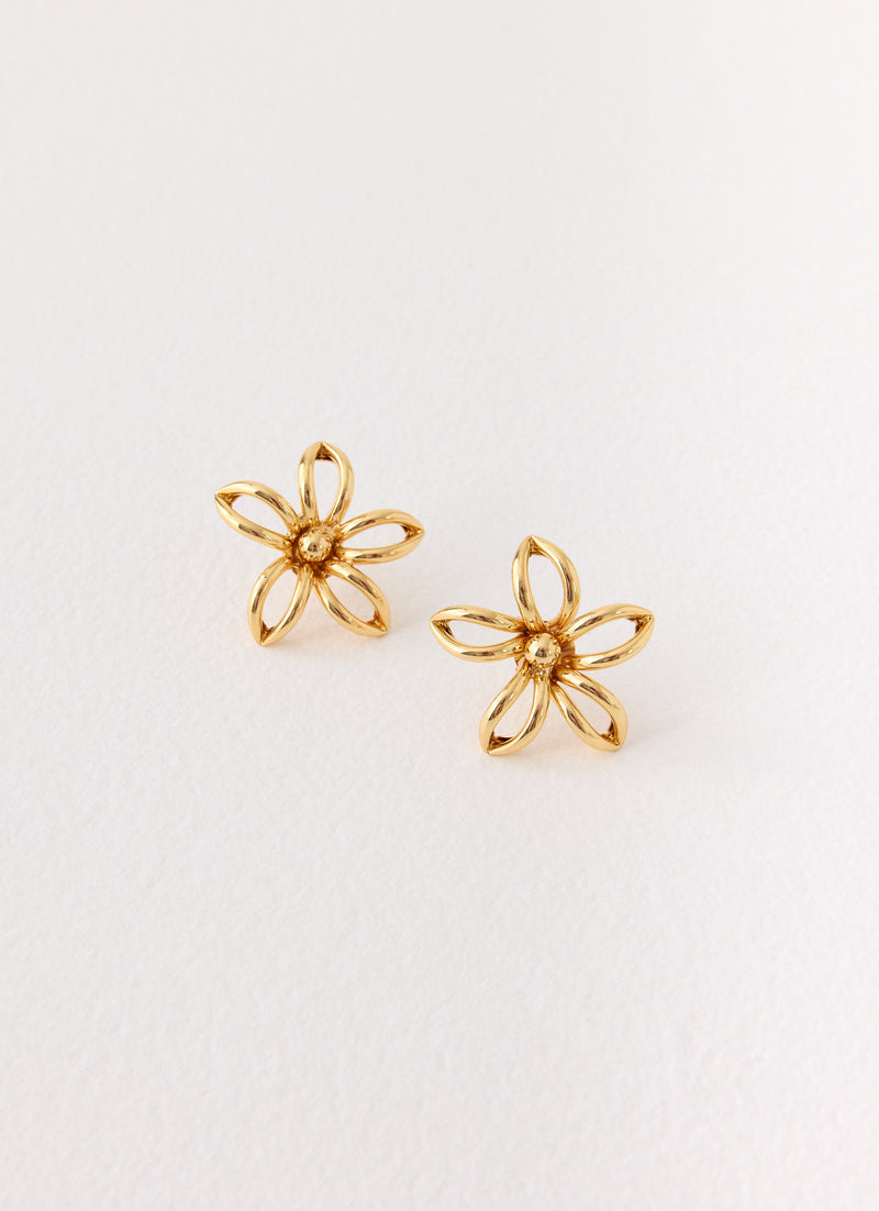 Sunpetal Earrings - Gold