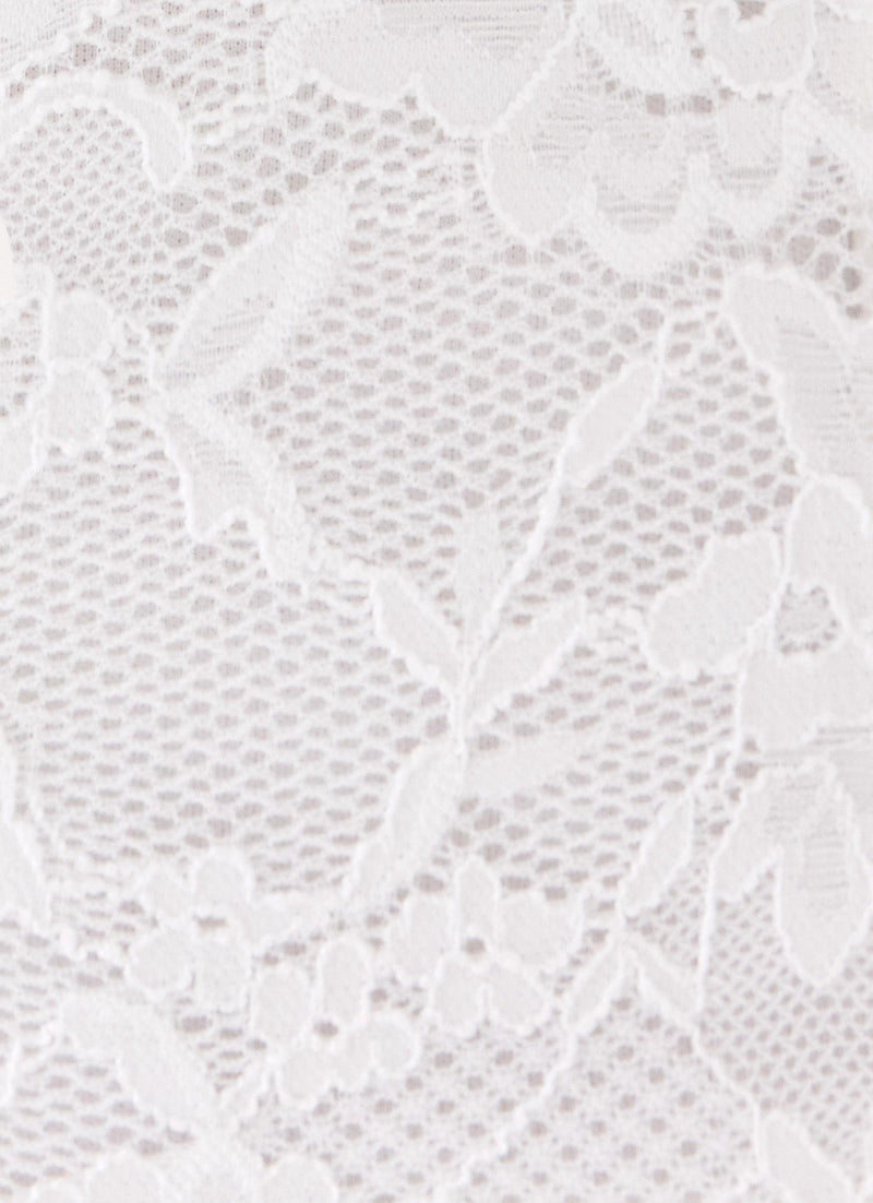 Sweet Verona Lace Mini Dress - White