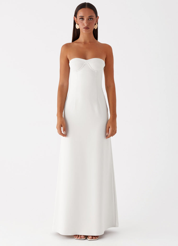 Collective Dress - Peppermayo Exclusive Tasmyn Bustier Maxi Dress - Stone image 3
