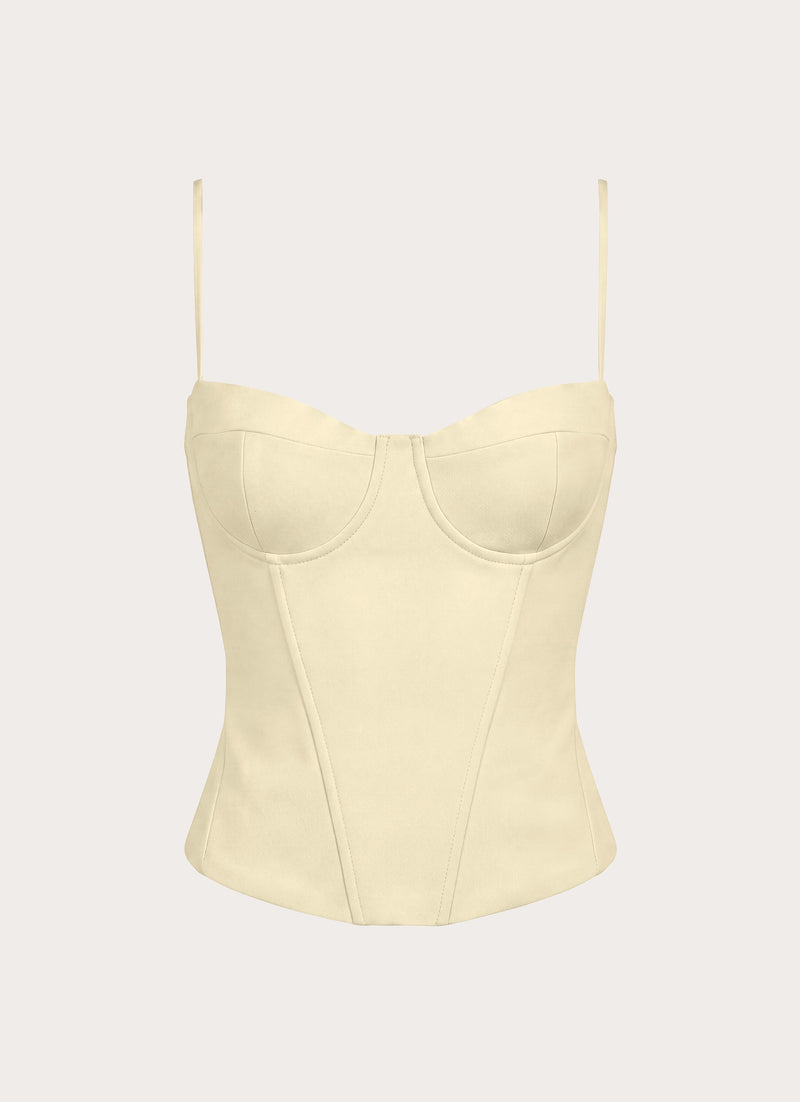 Tayana Corset Top - Yellow