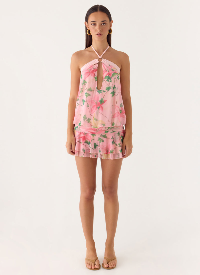 Telling You Mini Dress - Blooming Spring