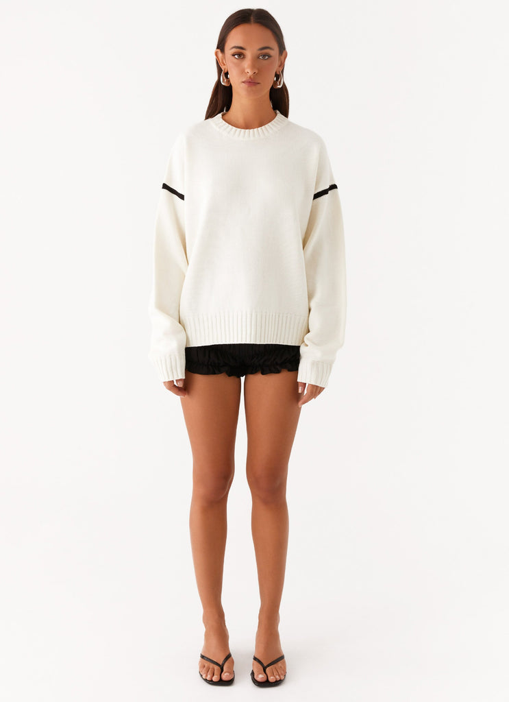 Collective Tops - Peppermayo Exclusive Tessa Knit Sweater - Ivory third image