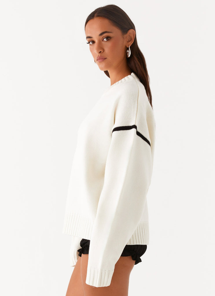 Collective Tops - Peppermayo Exclusive Tessa Knit Sweater - Ivory fourth image