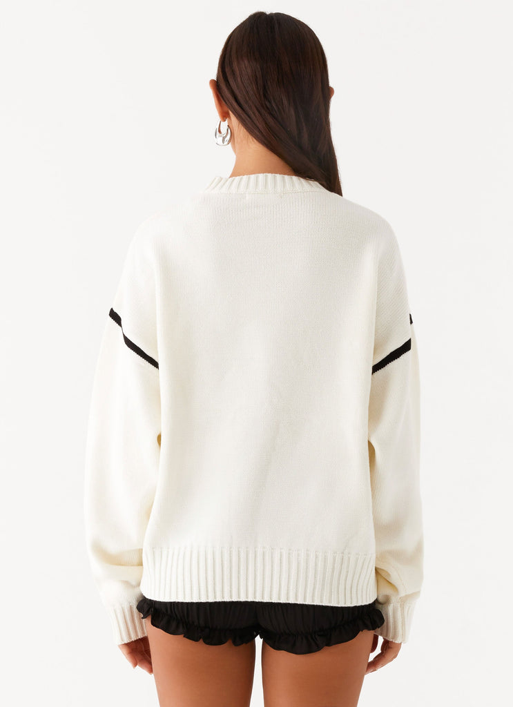 Collective Tops - Peppermayo Exclusive Tessa Knit Sweater - Ivory fifth image