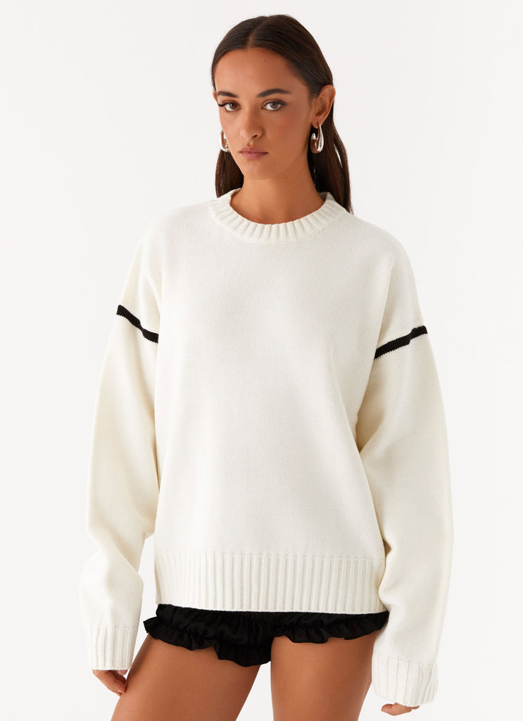 Collective Tops - Peppermayo Exclusive Tessa Knit Sweater - Ivory sixth image
