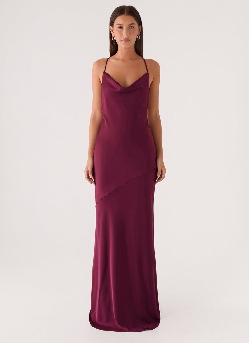 Tiano Maxi Dress - Plum