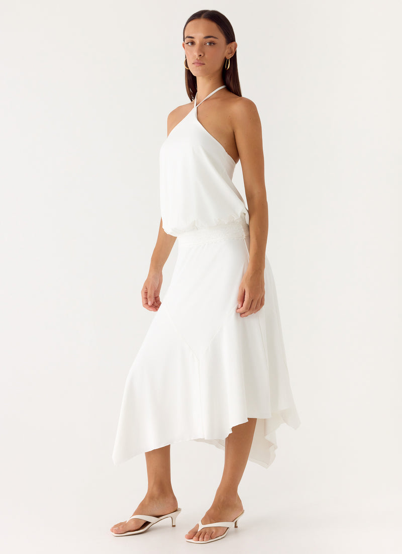 To The Girls Midi Dress - White