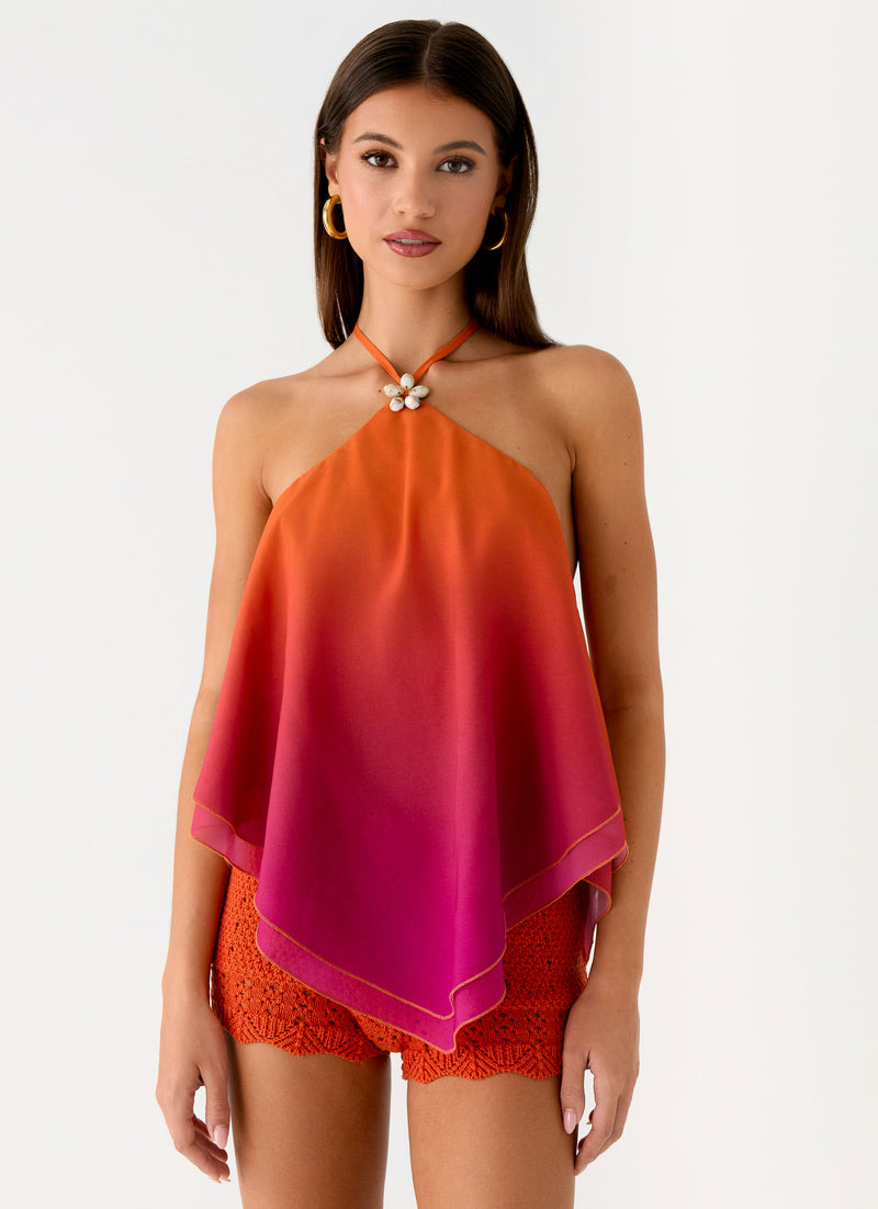 Twin Flame Top - Orange