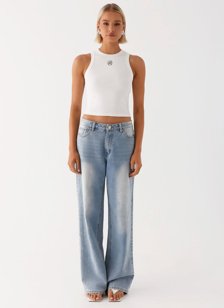 Collective Tops - Peppermayo Exclusive Veda Tank Top - White third image