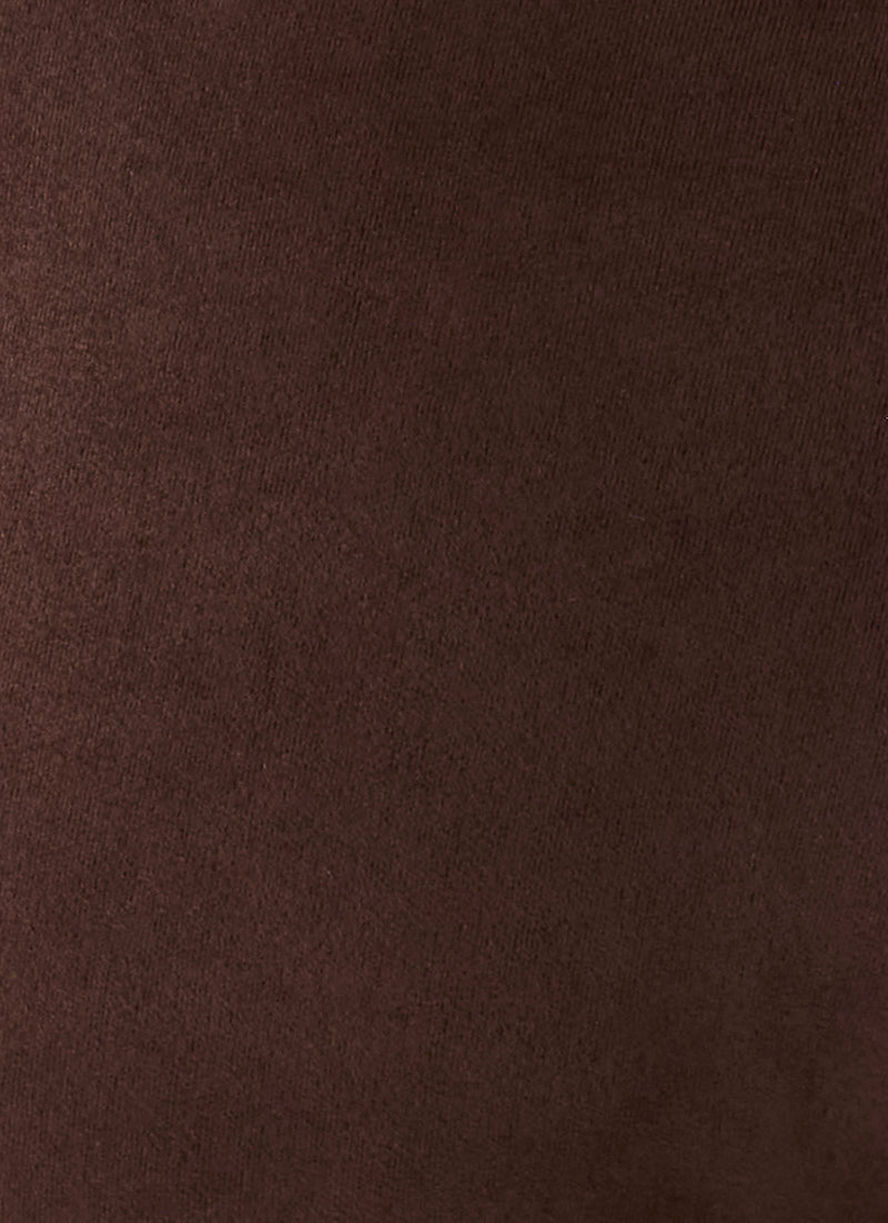 Wild Hide Faux Suede Pant - Chocolate
