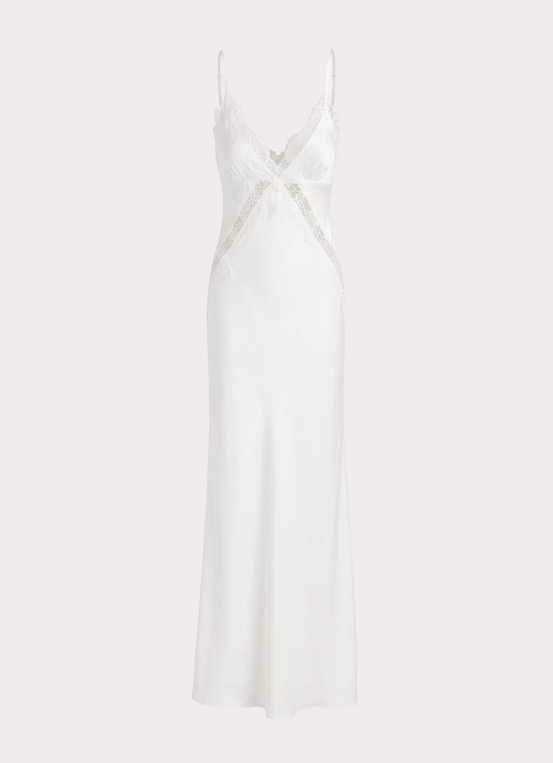 Winona Night Slip Dress - White