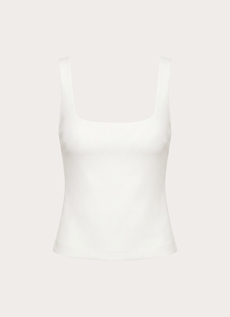 Yena Crepe Top - White