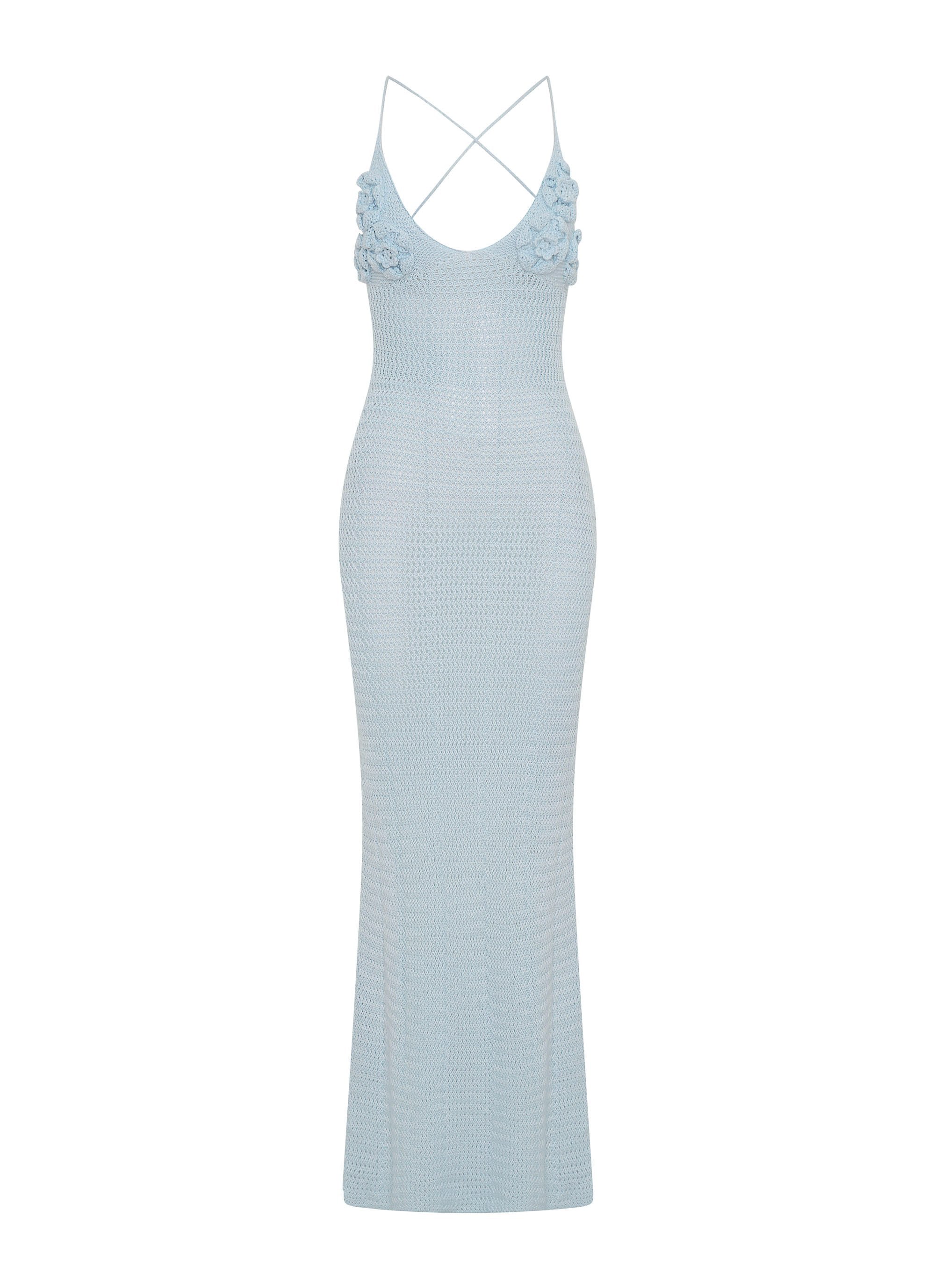 Zara Rose Crochet Maxi Dress - Blue Peppermayo Zara Rose Crochet Maxi Dress - Blue Peppermayo