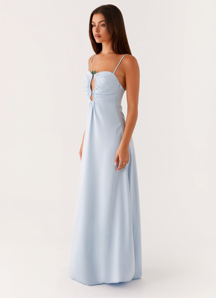 Collective Swimwear - Peppermayo Exclusive Zelda Maxi Dress - Blue fourth image