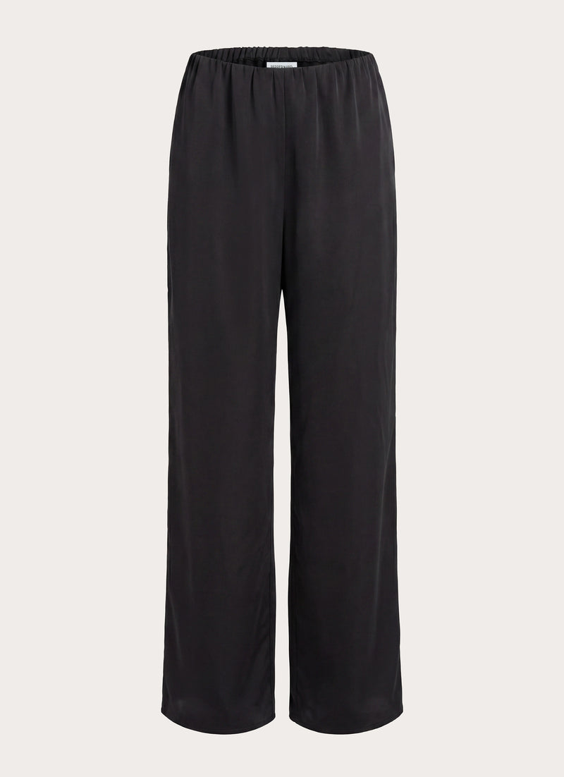 Zoeyy Satin Pant - Black