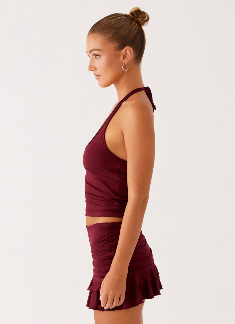Bernie-Halter-Top-Raspberry-Wine-2-Peppermayojpg
