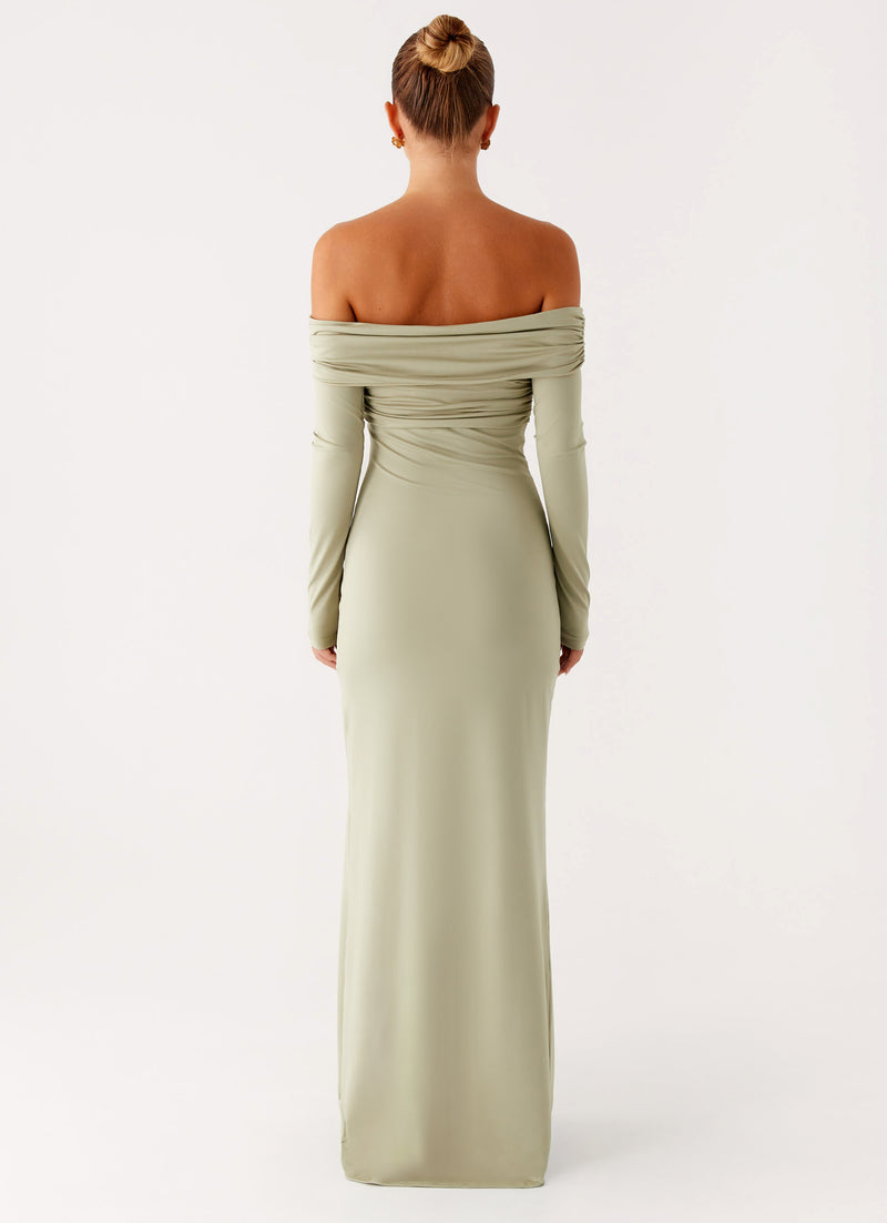 Marla Long Sleeve Maxi Dress0869 Peppermayo