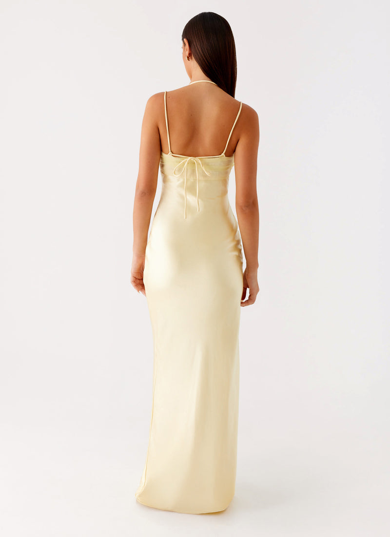 Belize Maxi Dress Yellow 3 Peppermayo