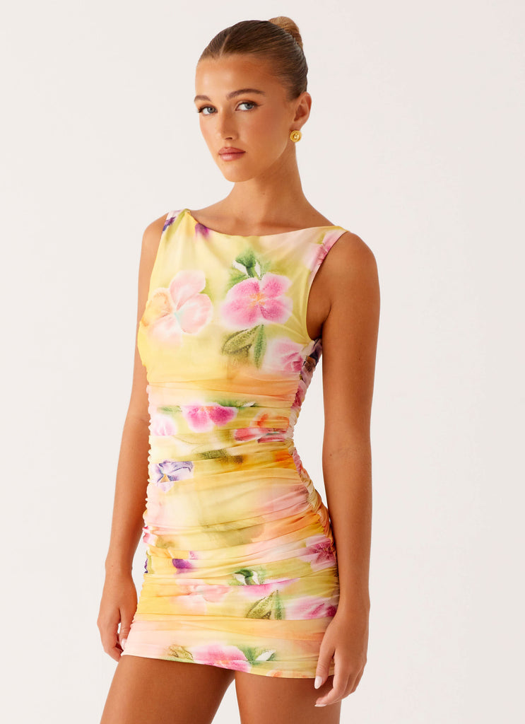 Collective Dress - Peppermayo Exclusive Yennifer Mini Dress - Sunburst Floral image 6