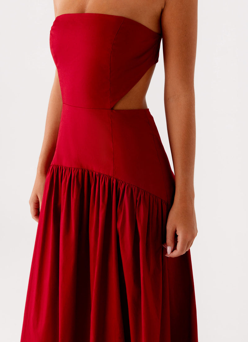 Amari Maxi Dress Red 6 Peppermayo