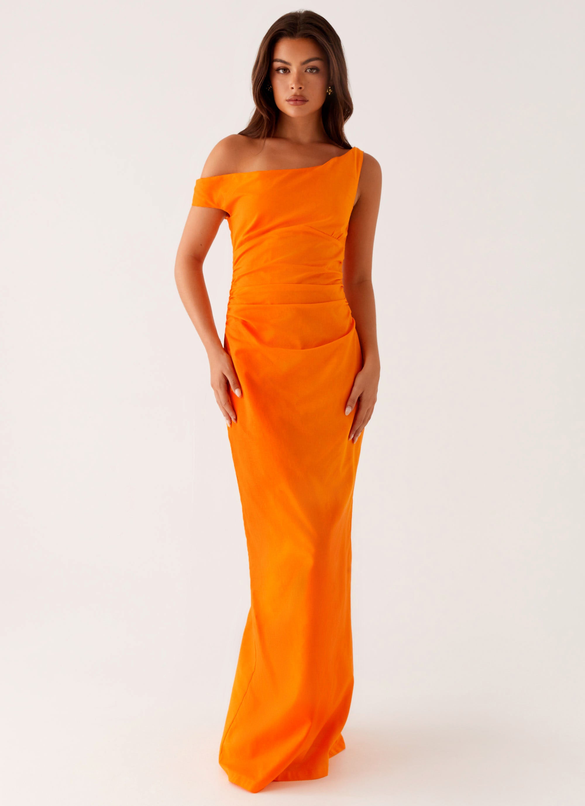 peppermayo orange dress Ica Mini Dress