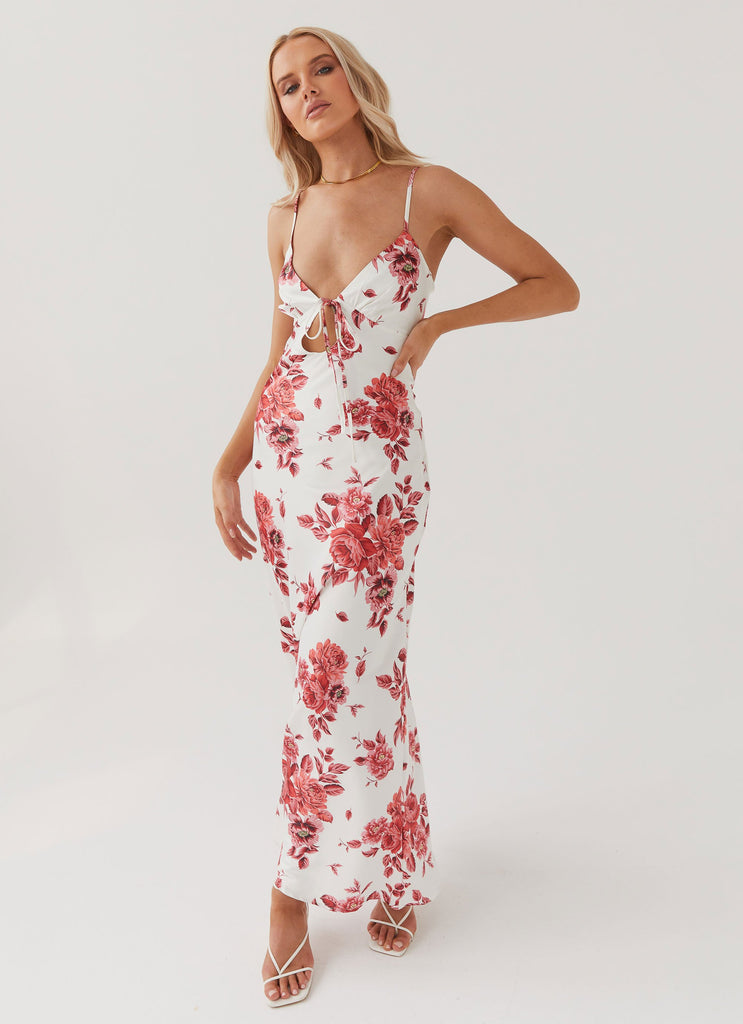 Collective Dress - Peppermayo Exclusive Flora Satin Maxi Dress - Rosa Floria image 6