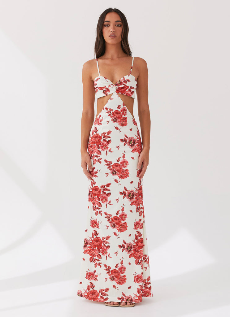 Collective Dress - Peppermayo Exclusive Rosie Satin Maxi Dress - Rosa Floria image 1