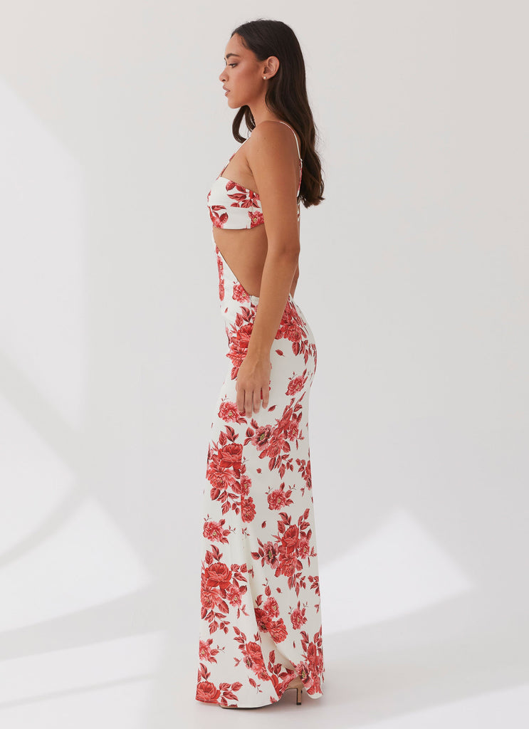 Collective Dress - Peppermayo Exclusive Rosie Satin Maxi Dress - Rosa Floria image 3