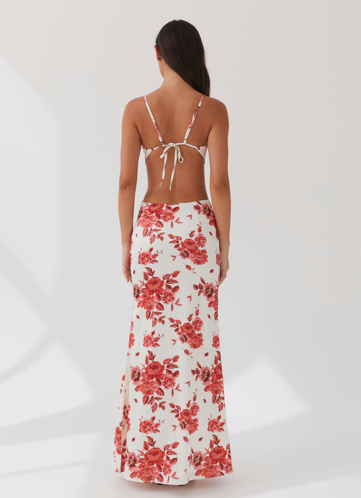 Collective Dress - Peppermayo Exclusive Rosie Satin Maxi Dress - Rosa Floria image 4