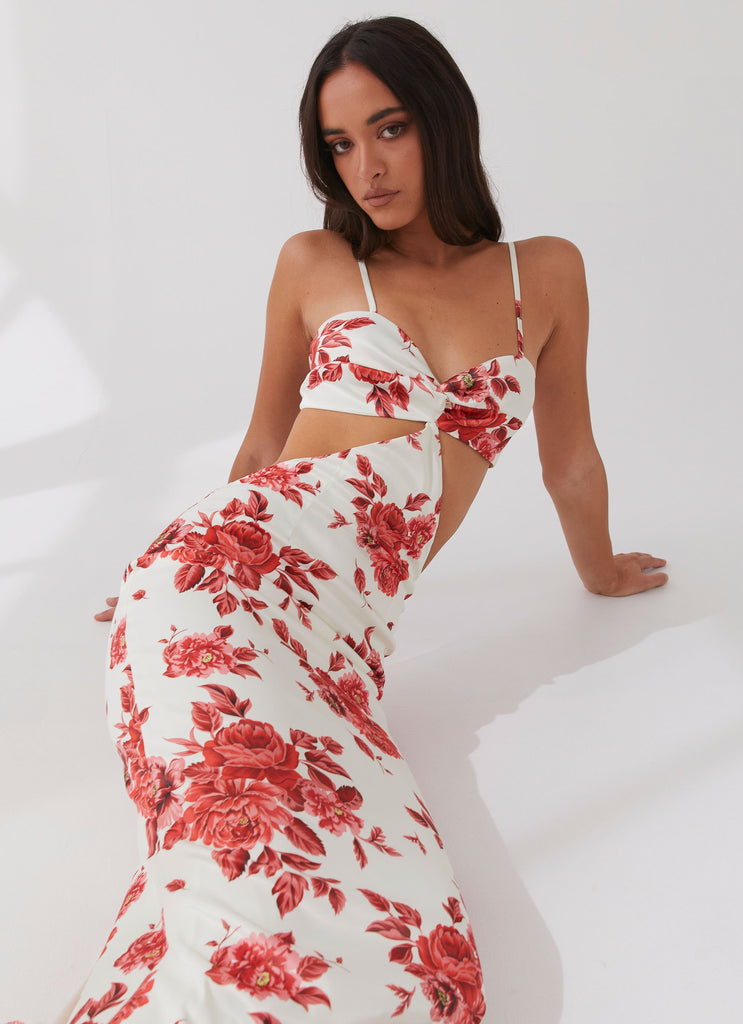 Collective Dress - Peppermayo Exclusive Rosie Satin Maxi Dress - Rosa Floria image 6