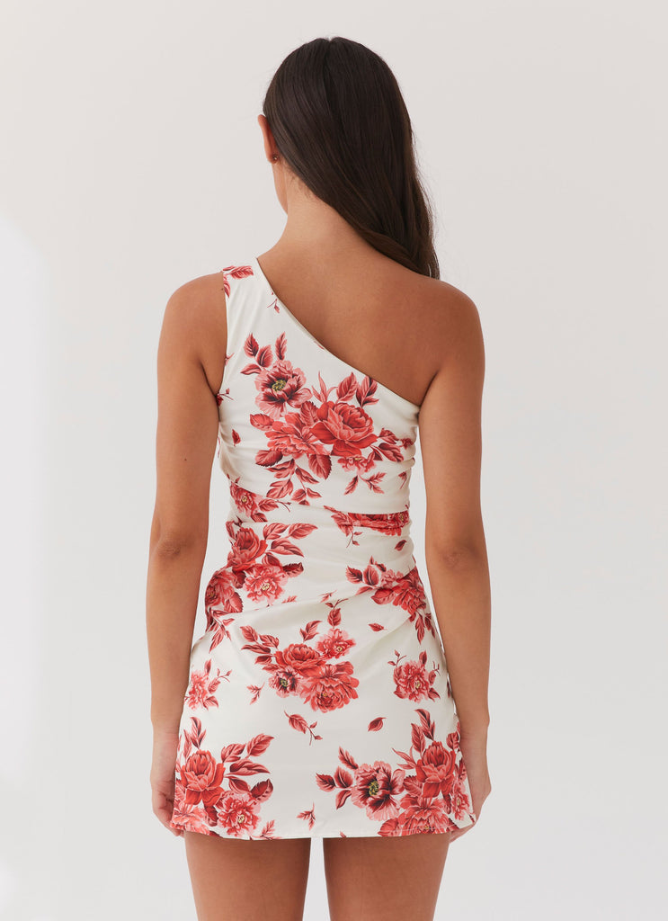 Peppermayo Exclusive Sovere Satin Mini Dress - Rosa Floria - View 6 | Shop Formal Dress