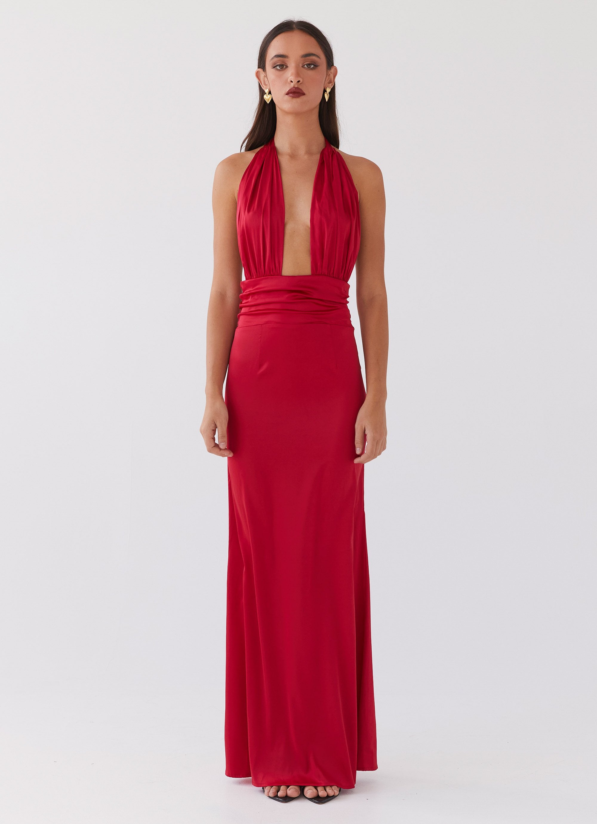 Lovelust Halterneck Maxi Dress - Red Peppermayo Lovelust Halterneck Maxi Dress - Red Peppermayo