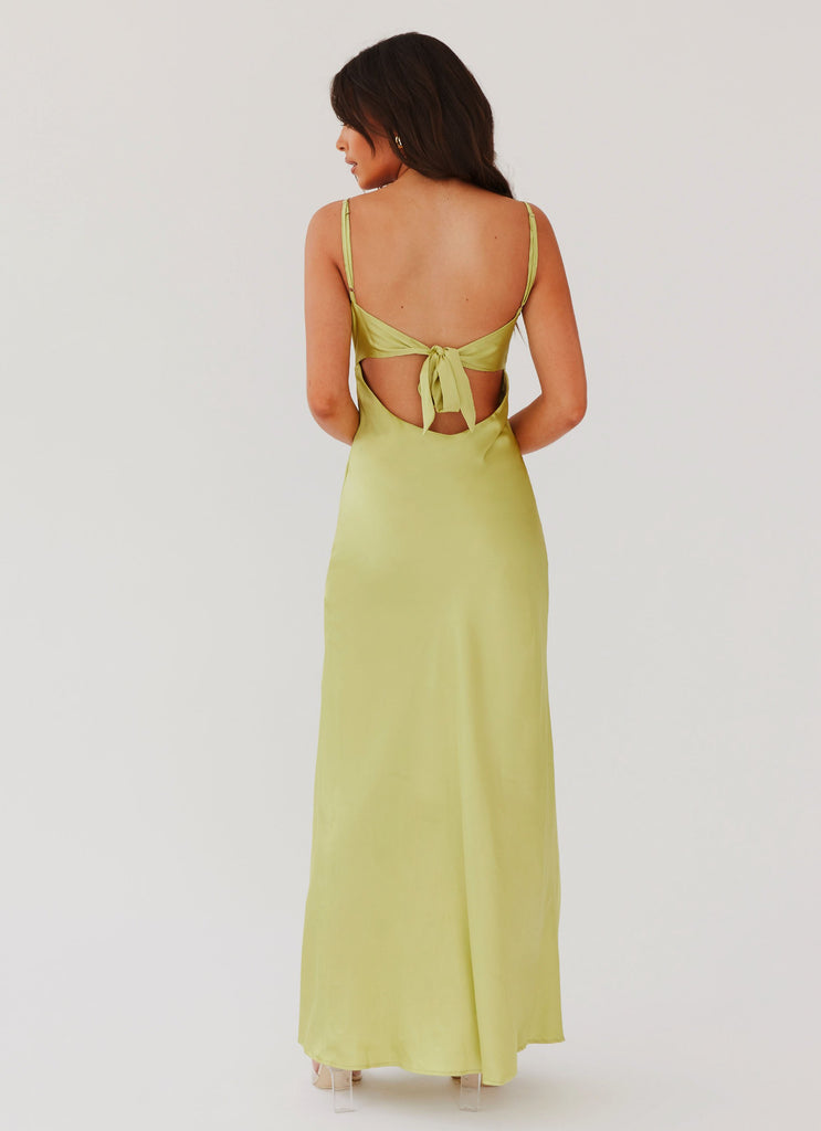 Collective Dress - Peppermayo Exclusive Flora Satin Maxi Dress - Green Expectations image 4