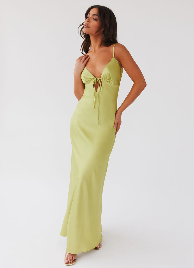 Collective Dress - Peppermayo Exclusive Flora Satin Maxi Dress - Green Expectations image 6