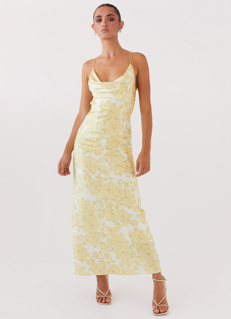 Collective Dress - Peppermayo Exclusive Coastal Escape Satin Maxi Dress - Daffodil image 3
