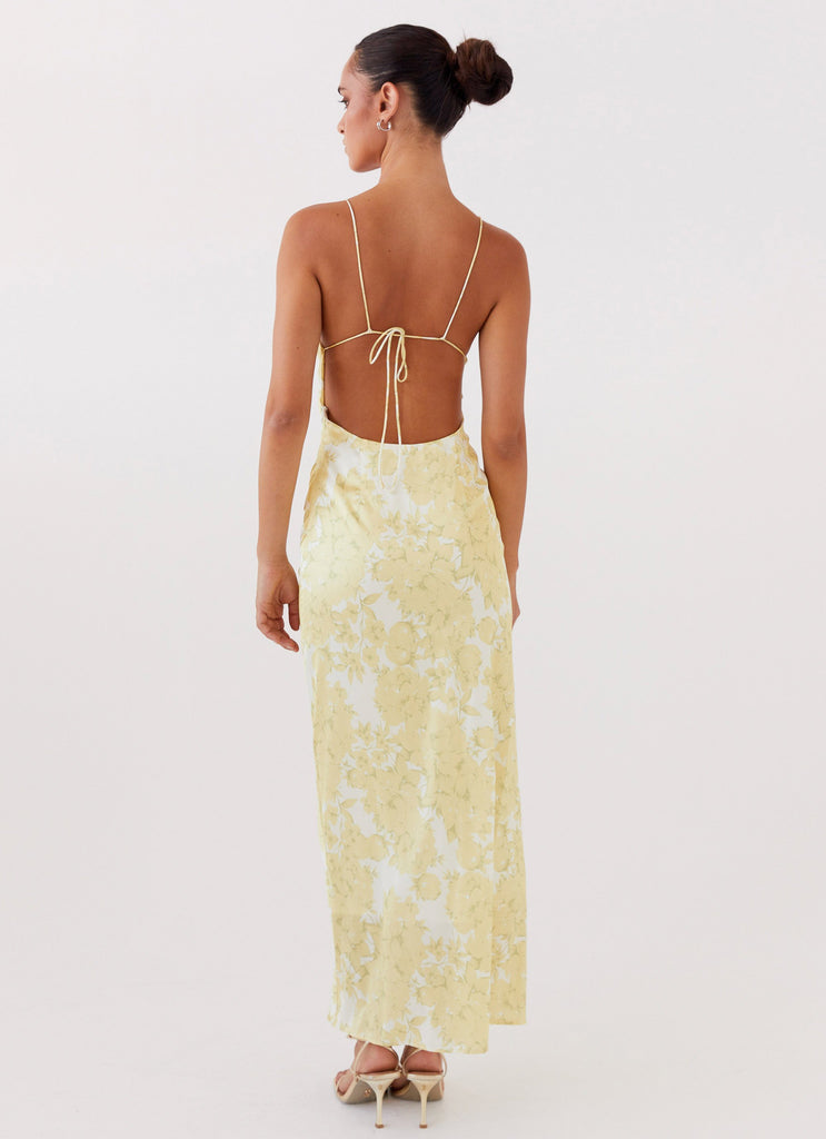 Collective Dress - Peppermayo Exclusive Coastal Escape Satin Maxi Dress - Daffodil image 6